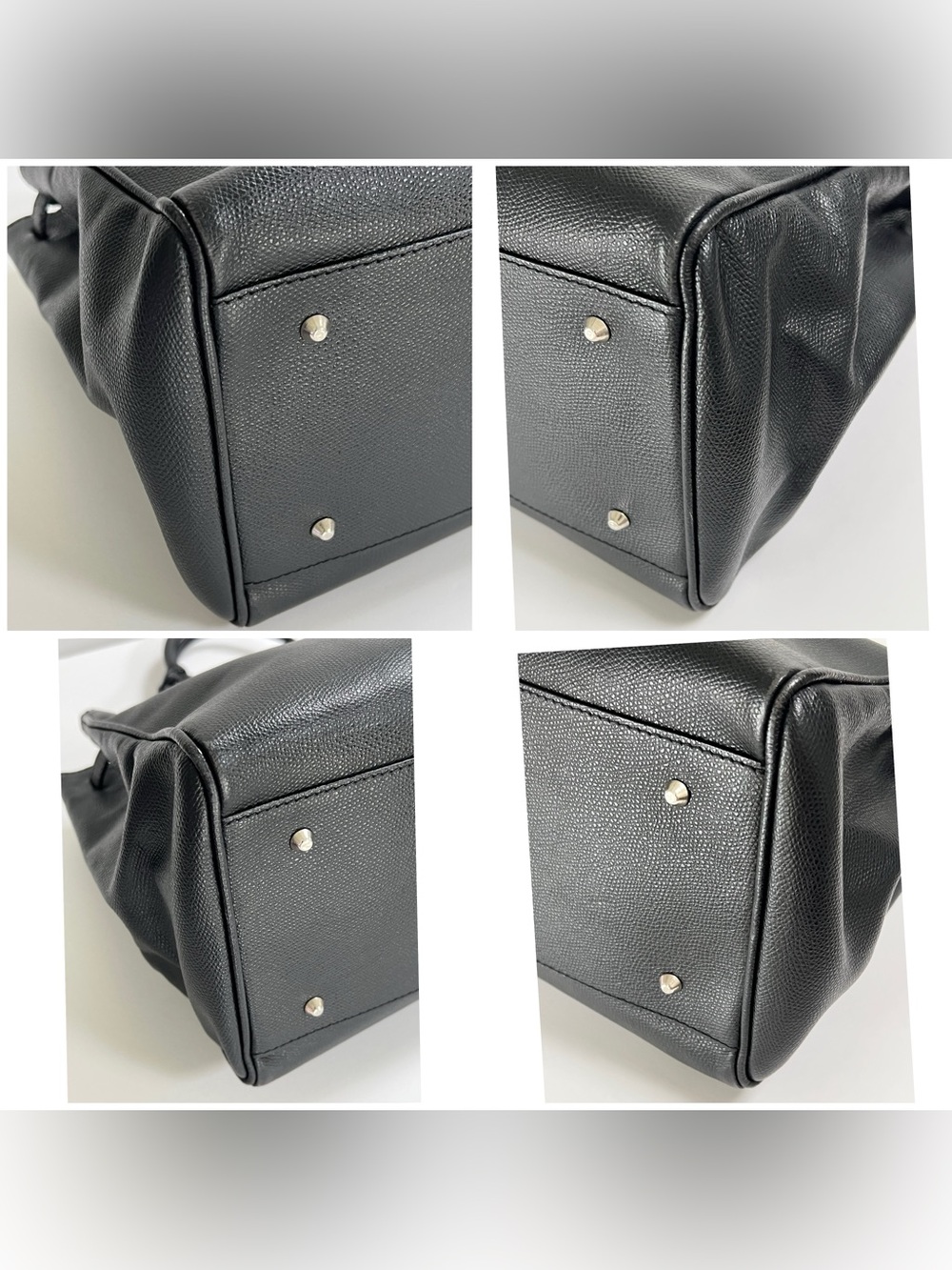 Classic Black Women's Satchel with Silver Hardware - Picture 13 of 16